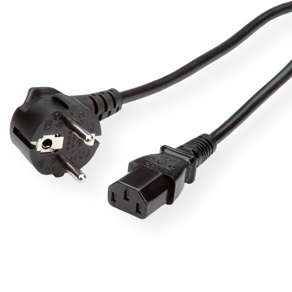 ROLINE Câble d'alimentation IEC droit, noir, 5 m
