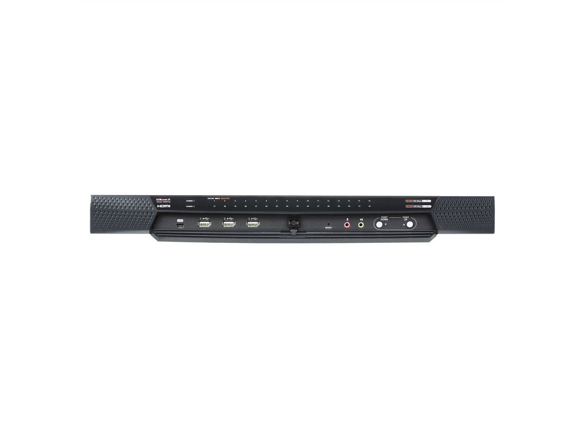 ATEN KN8032VB Accès partagé 1 local/8 distant commutateur KVM sur IP 32 ports multi-interface Cat 5
