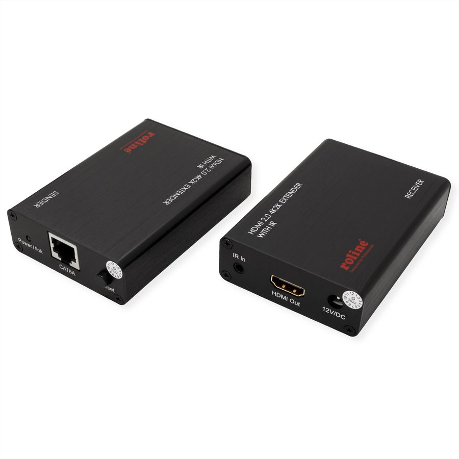 ROLINE Prolongateur HDMI A/V via Cat.6A, 4K@60Hz, 30m/45m