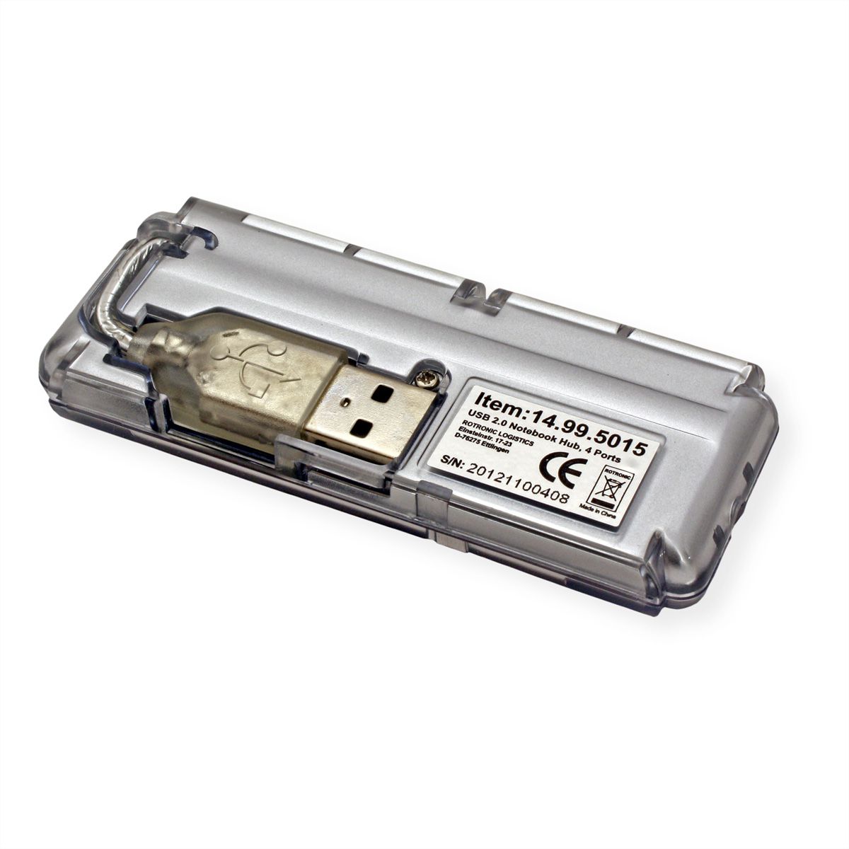 VALUE Hub USB 2.0 pour portables, 4 ports, sans adaptateur