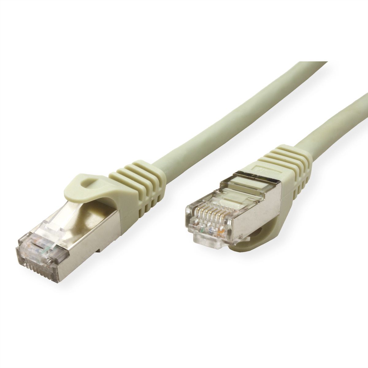 Cordon VALUE Cat.6A (Classe EA) S/FTP (PiMF) solide LSOH, gris, 50 m