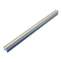 SCHROFF Rail de guidage en plusieurs parties, pièce intermédiaire, profilé aluminium, 160 mm, largeur de rainure 2,5 mm, argent, 10 pièces