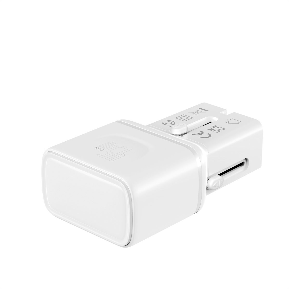 VALUE Chargeur de voyage, EU/UK/US, 2 ports USB C, 45 W