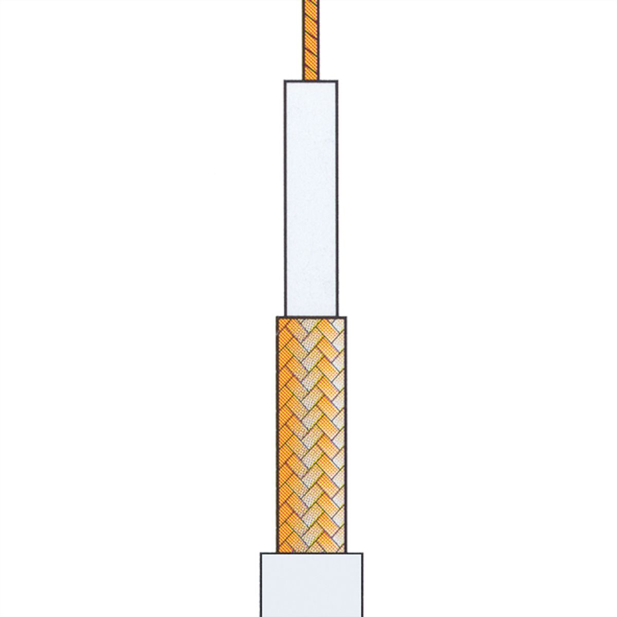 Câble coaxial RG-59, noir, 100m