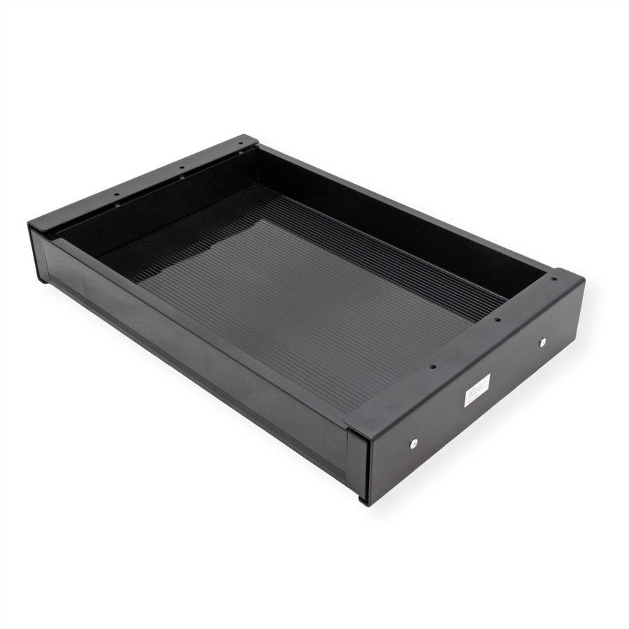 VALUE Tiroir sous bureau ultra-mince, taille moyenne, noir