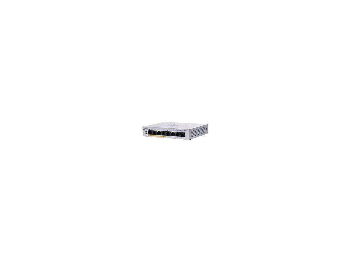 Cisco CBS110-8PP-D Non-géré L2 Gigabit Ethernet (10/100/1000) Connexion Ethernet, supportant l'alimentation via ce port (PoE) Gris
