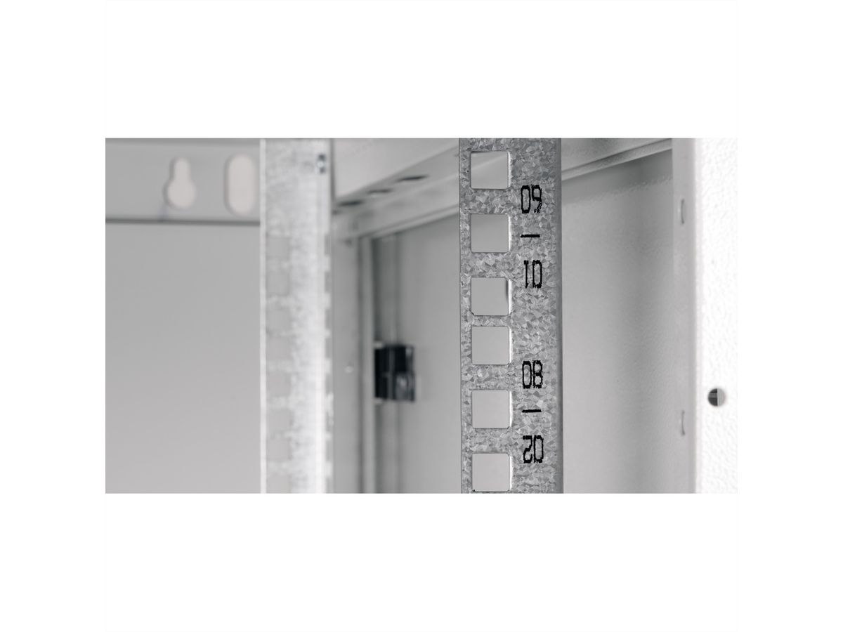 ROLINE 19" Boîtier mural Basic Plus 9U, 600x600 LxP gris