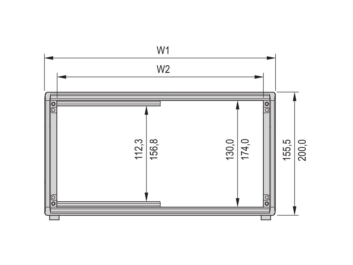 SCHROFF PropacPRO Mallette portable, non blindée, 3 U, 84 CV, 386 mm