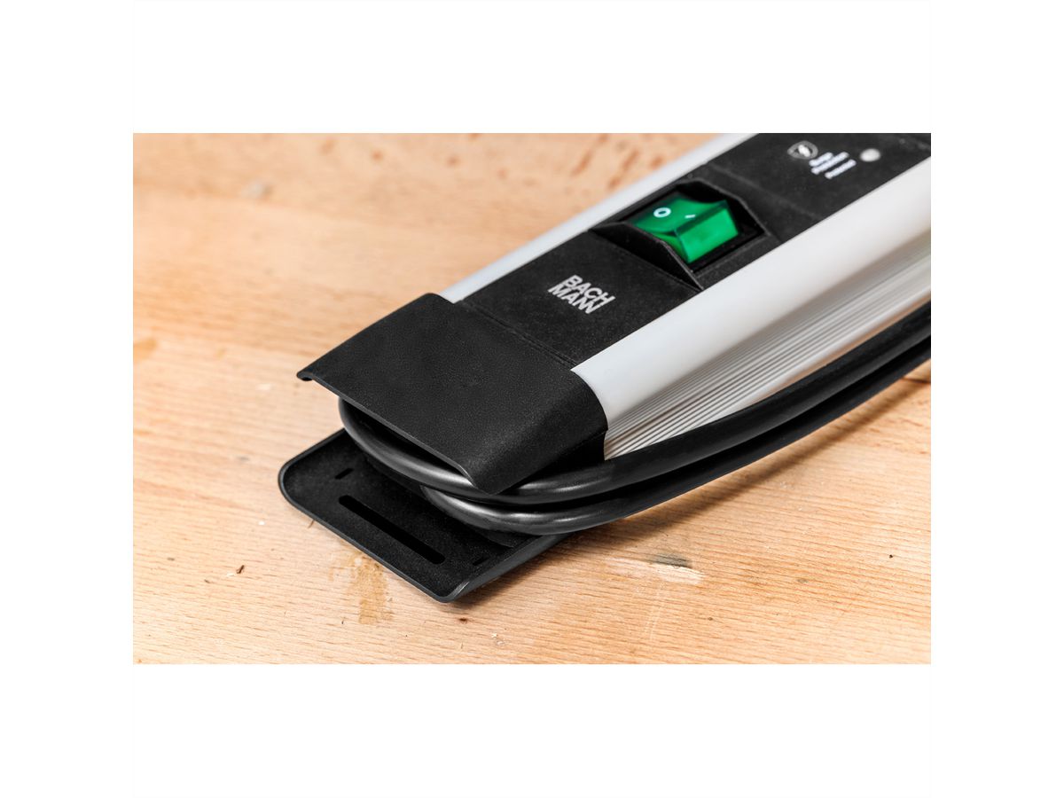 BACHMANN CONNECTUS 6xUTE , 1xinterrupteur 1xUSB A/C 22W 2,0m CEE7/7 gris