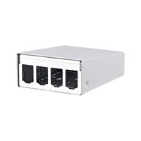 METZ CONNECT Modul boîtier en saillie 4 ports blanc pur, non équipé