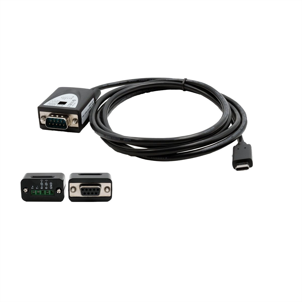EXSYS EX-2346 Convertisseur de port USB 2.0 vers 1x série RS-422/485, câble, FDTI, noir, 1,8 m