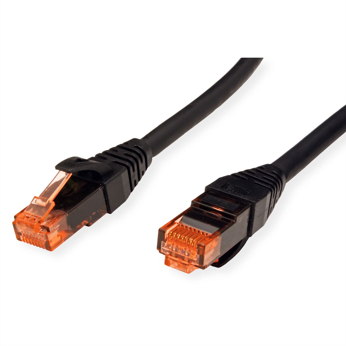 Cordon ROLINE UTP Cat.6, LSOH, Component Level, noir, 0,5 m