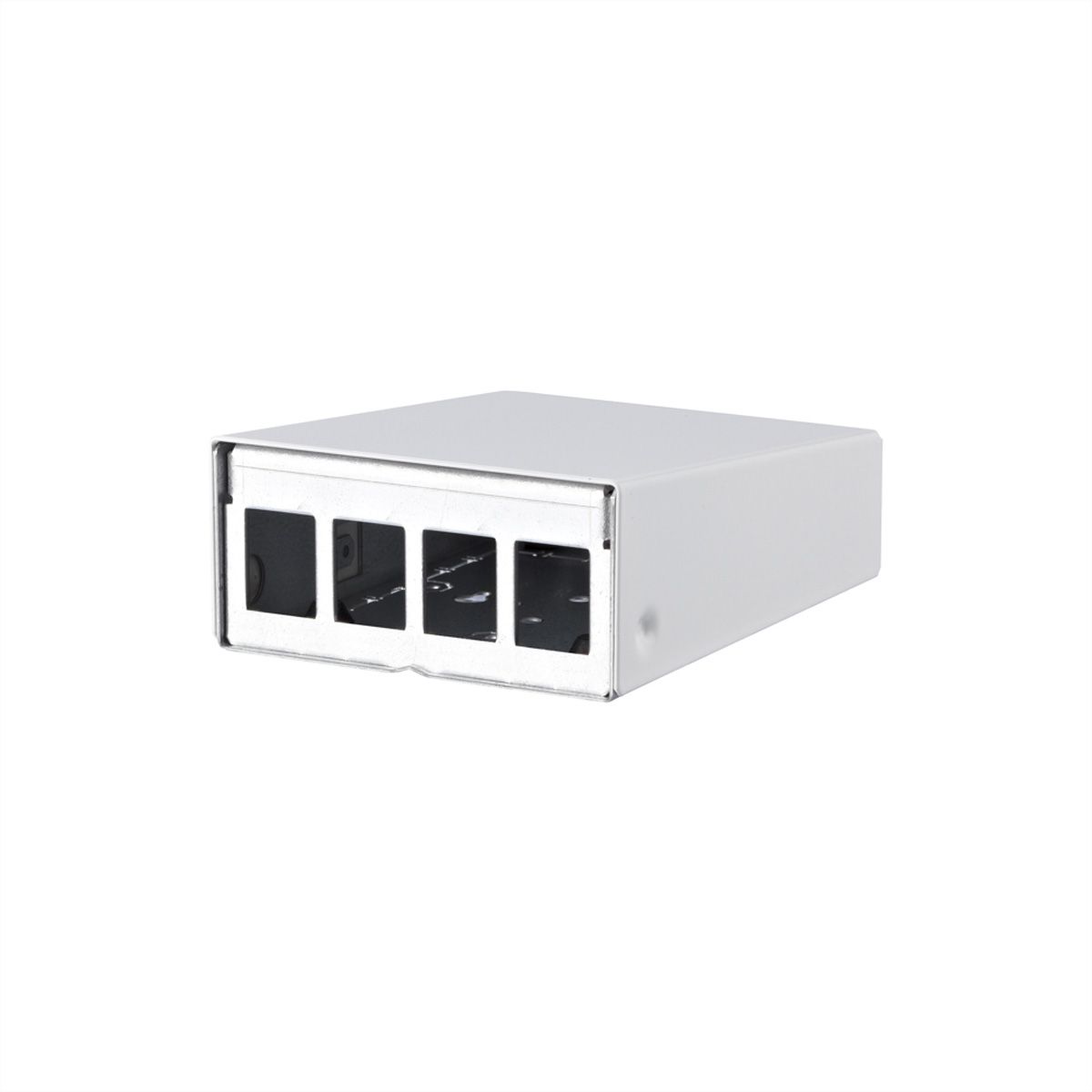 METZ CONNECT Keystone boîtier en saillie 4 ports blanc pur, non équipé