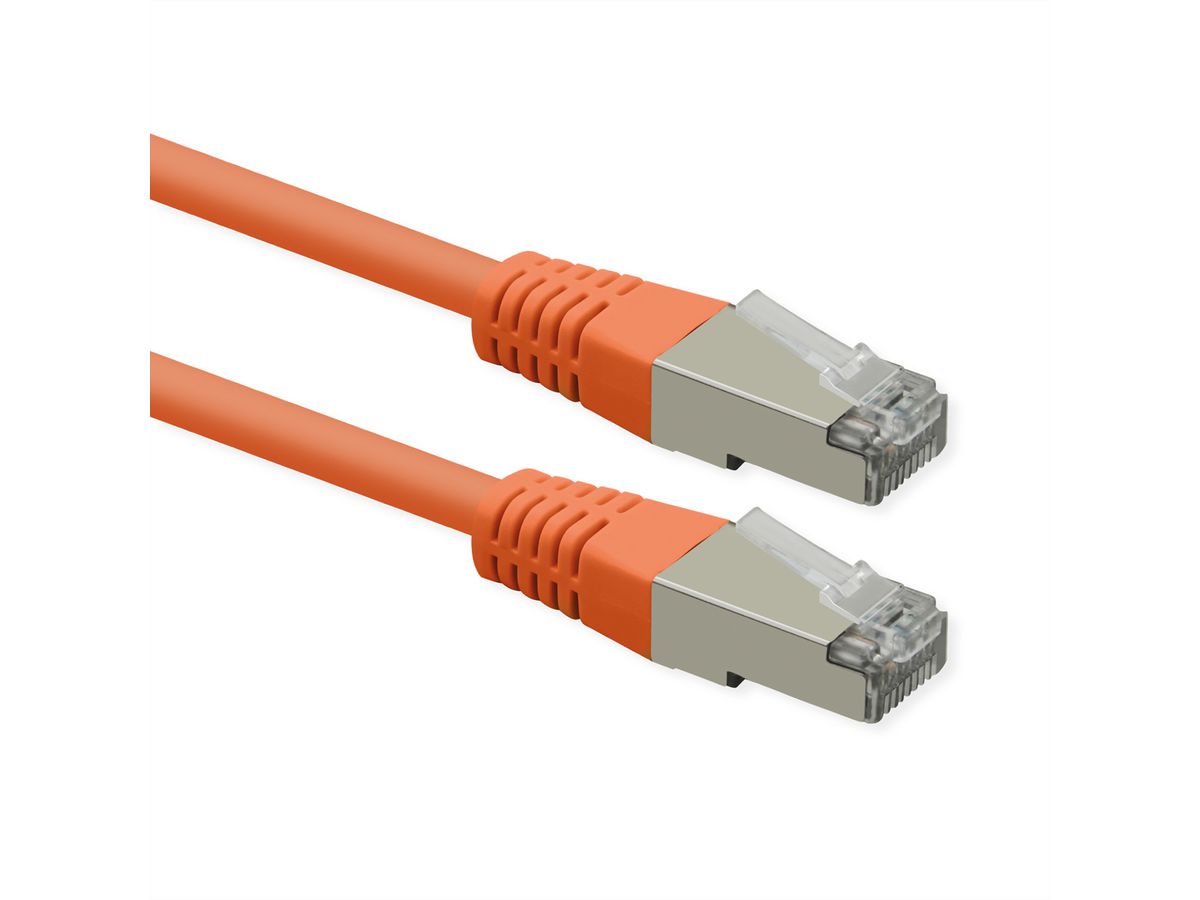 ROLINE Cordon Cat.6 (Classe E), PoE, S/FTP (PiMF) , orange, 2 m