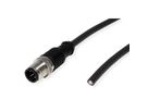 METZ CONNECT Câble de capteur/actionneur M12, codage A, M12 connecteur droit - extrémité ouverte, non blind, 5 pôles, PUR, 5 m