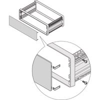 Panneau avant/arrière CompacPRO SCHROFF, avec fixation invisible, 6 U, 84 CV, 2,5 mm, alu, anodisé, bords non traités