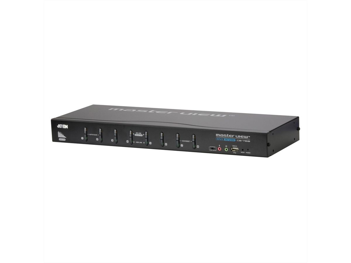 ATEN CS1768 Switch KVM DVI, USB, Audio, 8 ports