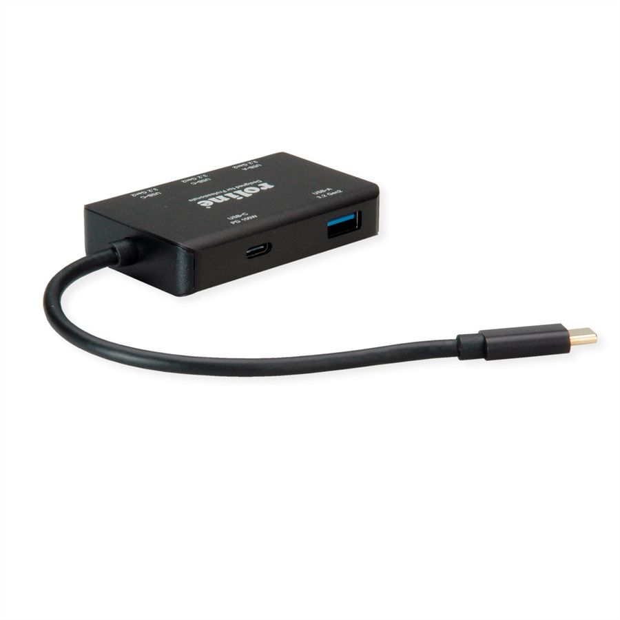 ROLINE Hub USB 3.2 Gen2 , 4 ports (2x A + 2x C), +PD(100W)