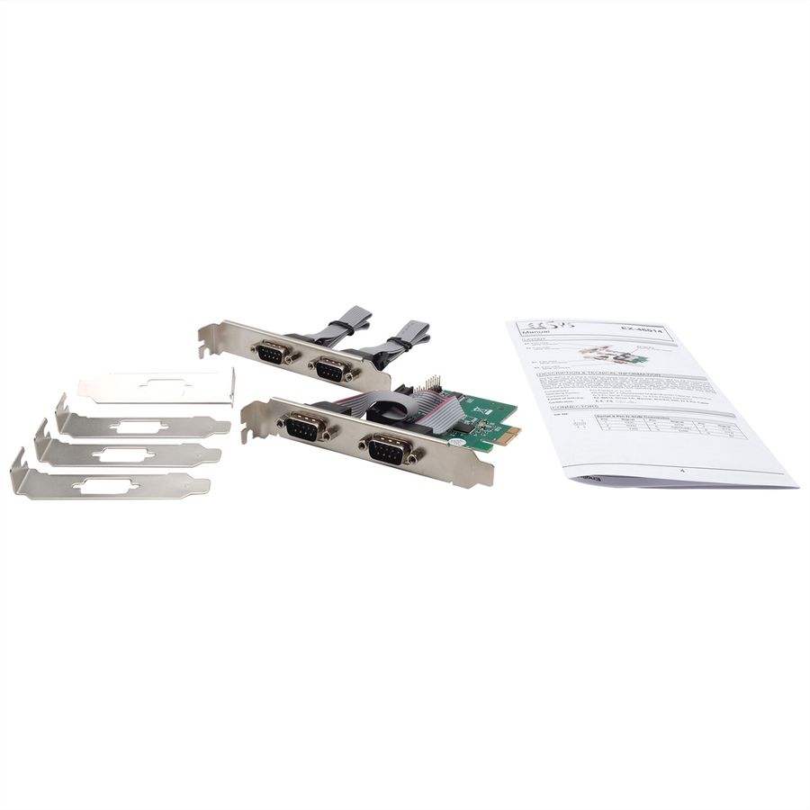EXSYS EX-46014 Carte PCIe, 4 x RS-232