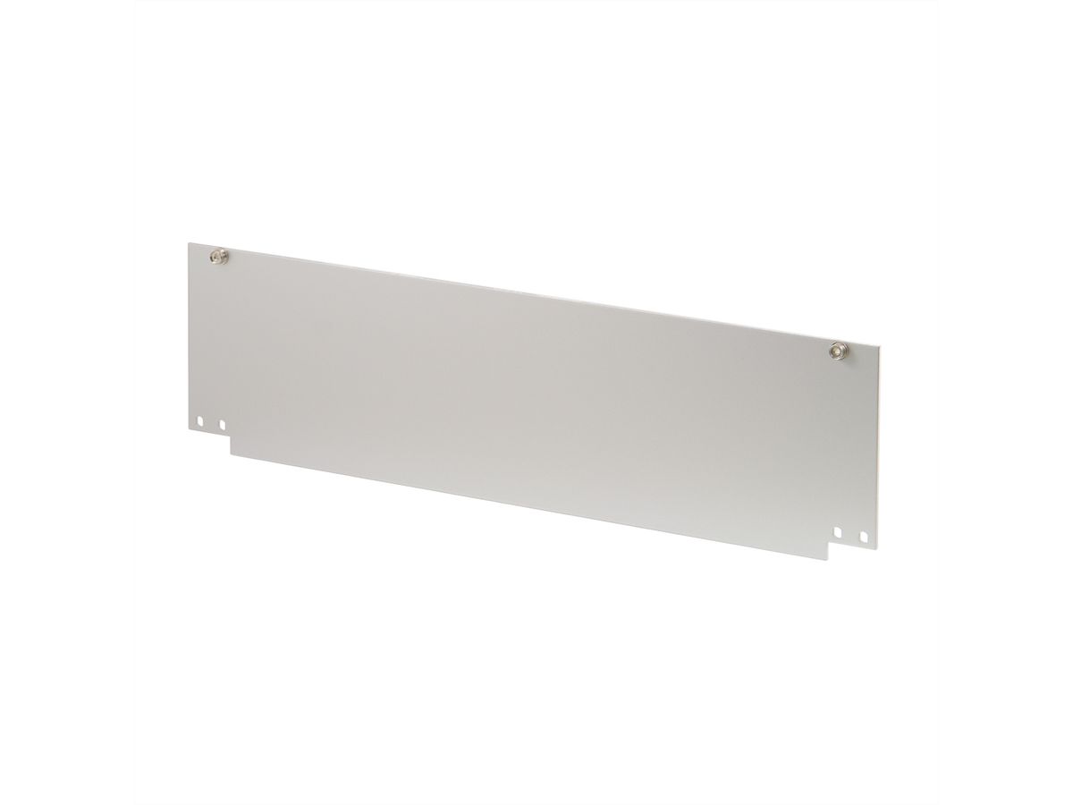 Face avant Inpac SCHROFF, avec charnières en bas, 6 U, 2,5 mm, alu, anodisé, bords non traités