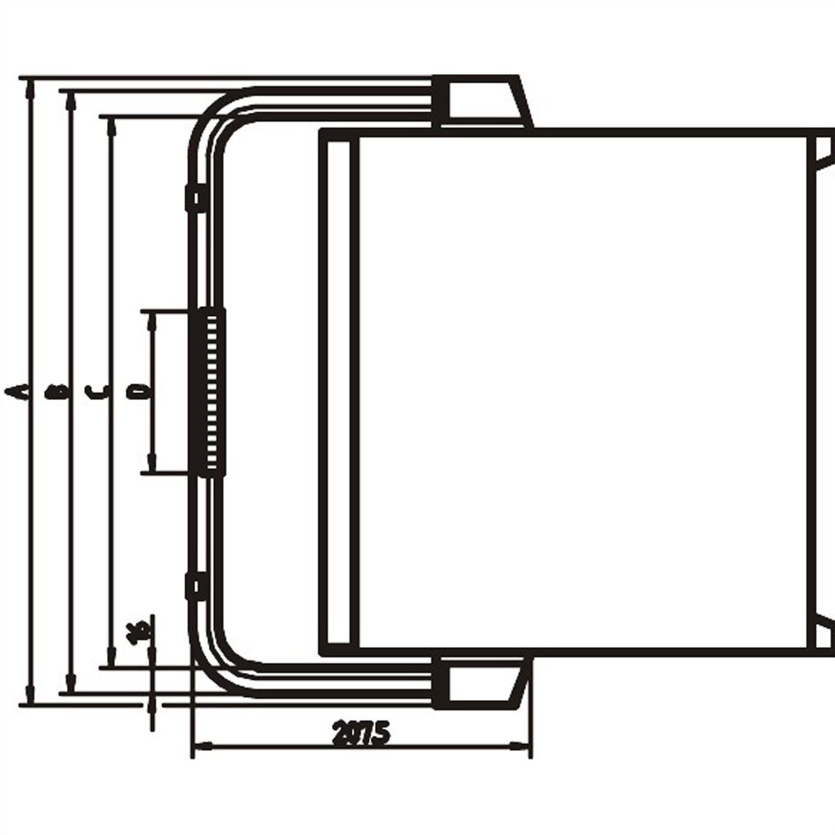 SCHROFF RatiopacPRO/-AIR Poignée à bascule, 42 HP