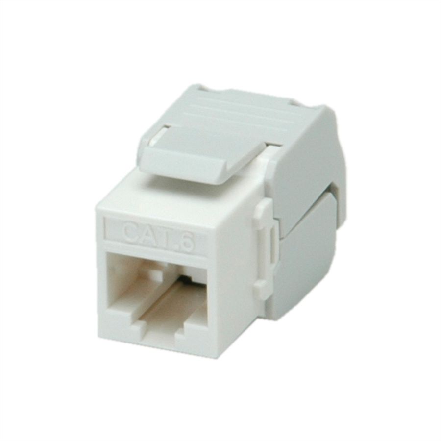ROLINE Keystone Cat.6 (Classe E) , non blindé, sans outil, blanc