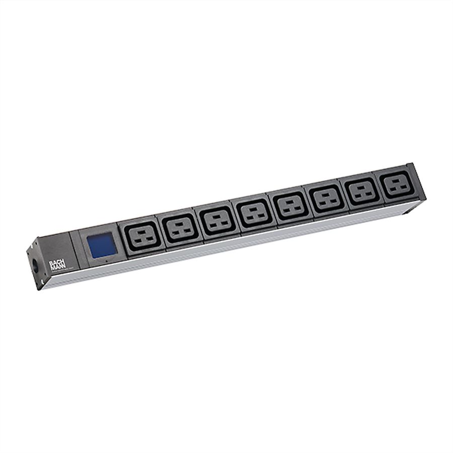 BACHMANN BN0500 19" 1U 8xC19, 2,0m CEE7/7