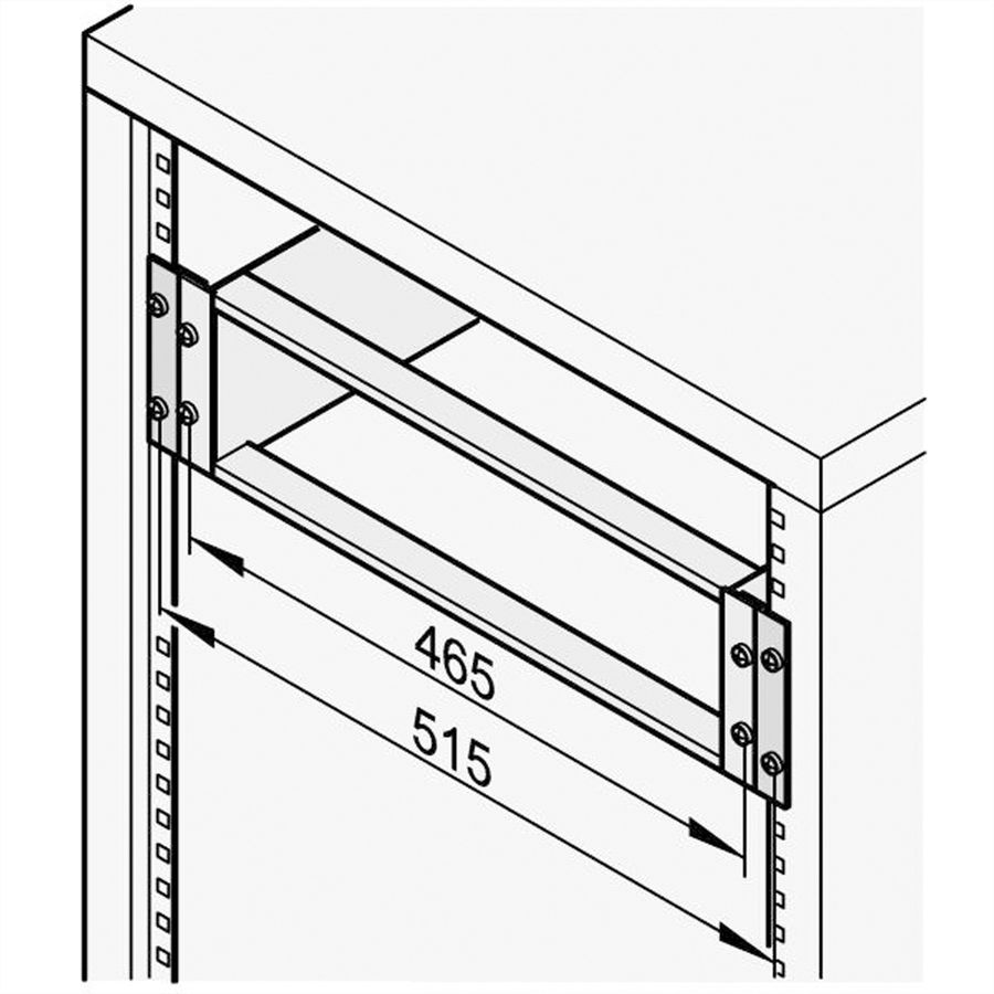 SCHROFF Etsirack 19" à 21" Kit d'adaptation, 3 U
