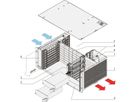 Système CPCI SCHROFF, pour PSU enfichable, horizontal, 4 U, 8 slots