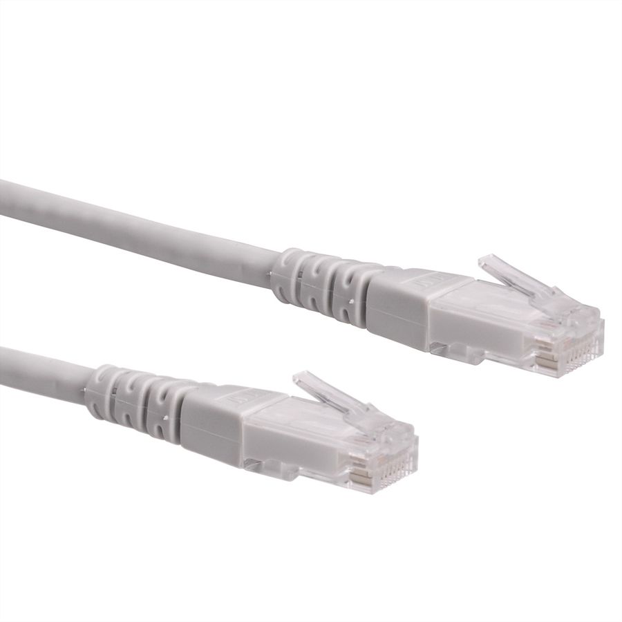 Cordon ROLINE Cat.6 (Classe E) UTP, gris, 0,5 m