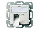 TELEGÄRTNER Embase double AMJ45/50, Cat.6A (Classe EA) blanc pur, (A+B+C)