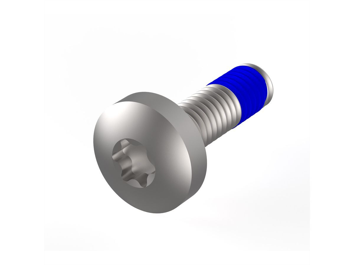 SCHROFF vis à tête cylindrique avec composé de blocage de filets, Torx, M4 x 14