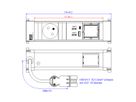 BACHMANN POWER FRAME S 1xUTE 1xCM 1xUSB A/C 22W 0,2m GST18