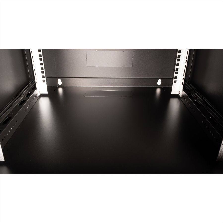 VALUE Boîtier mural 19 pouces 6U, 600 x 600 mm, noir, kit à assembler
