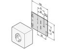 Plaque de montage SCHROFF pour prises simples