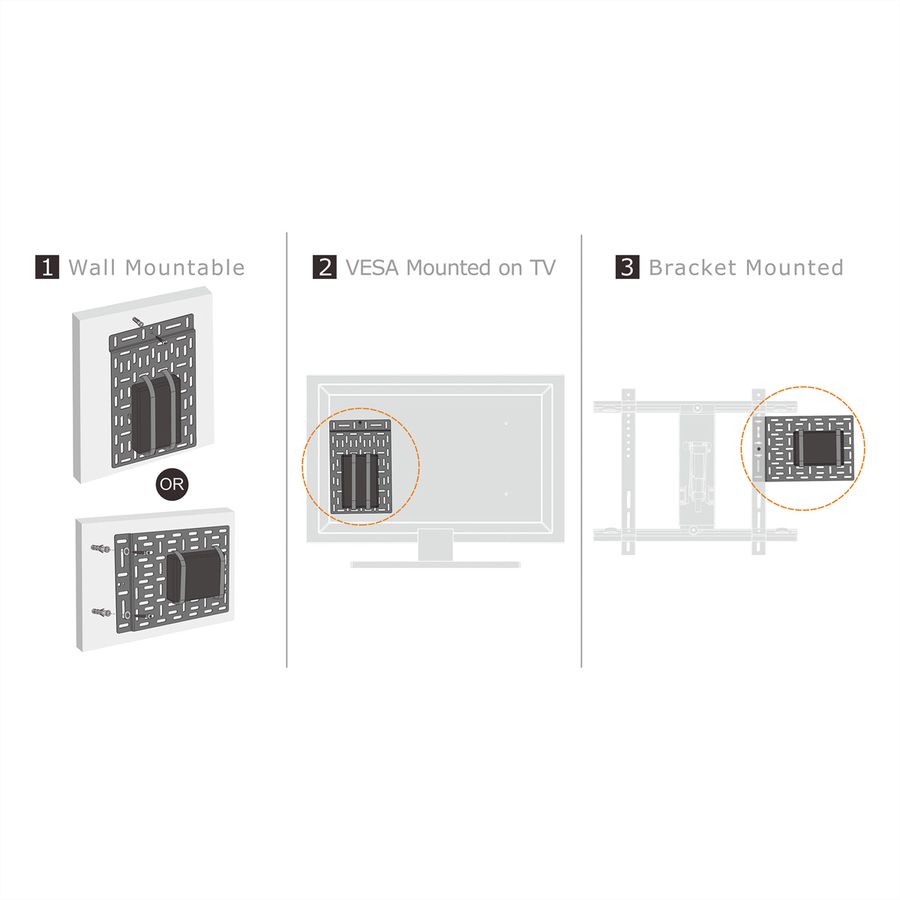 ROLINE Support pour lecteur multimédia, grand (340 x 224 mm)