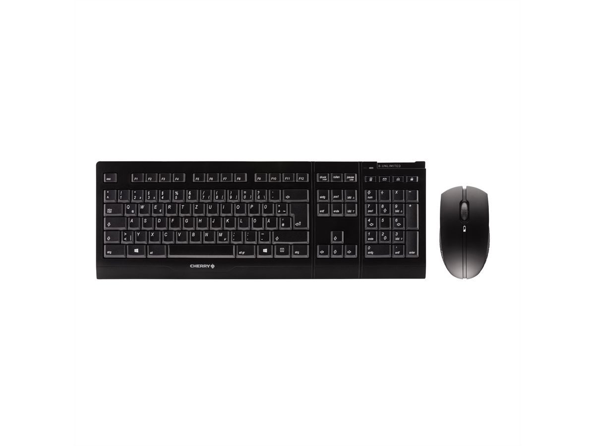 CHERRY JD-0410 Ensemble clavier/souris sans fil rechargeable