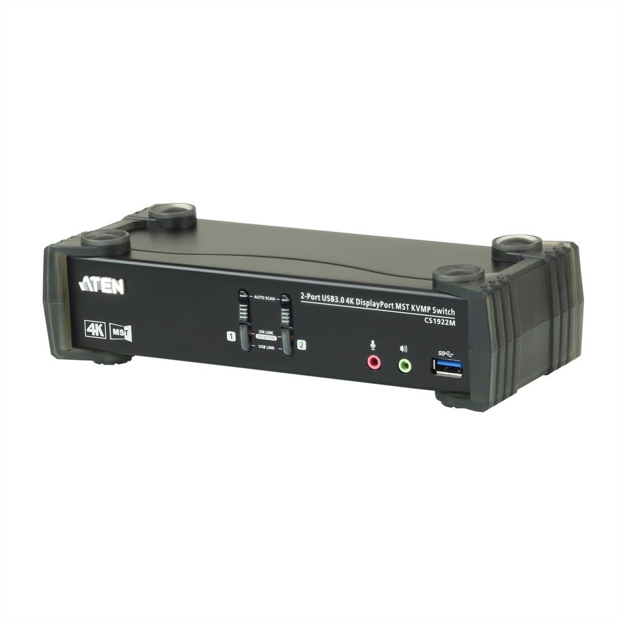 ATEN CS1922M Commutateur KVMP™ MST DisplayPort 4K 2 ports USB 3.0