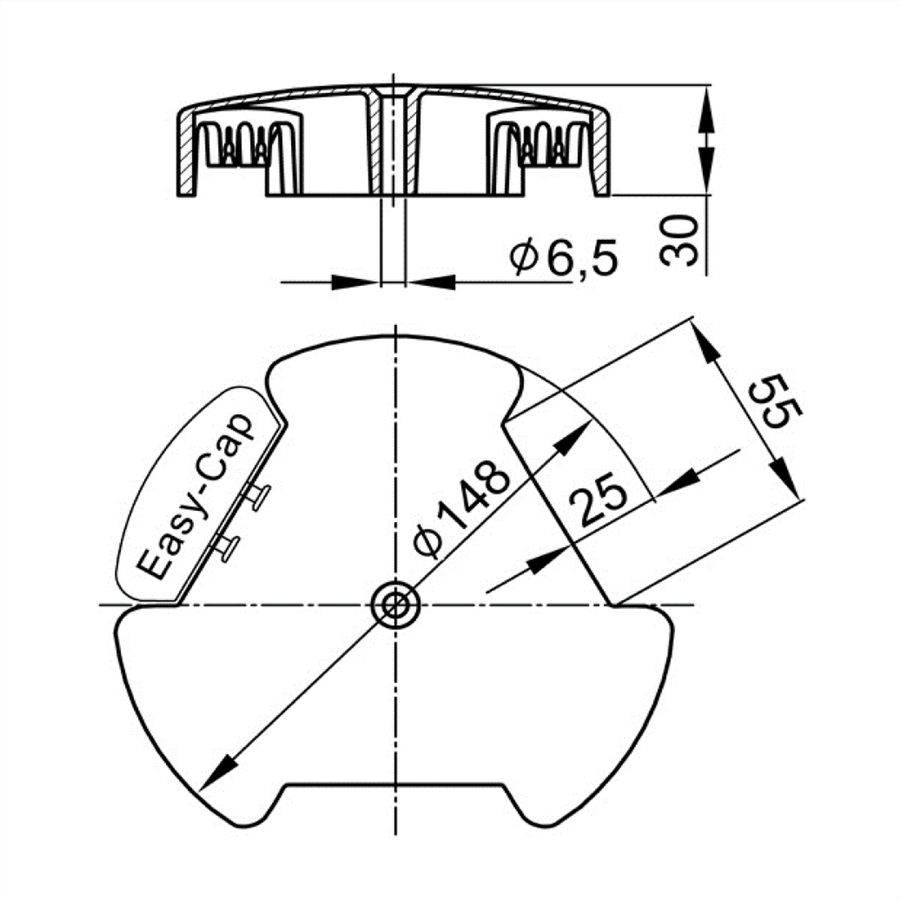 BACHMANN Easy-Cap noir