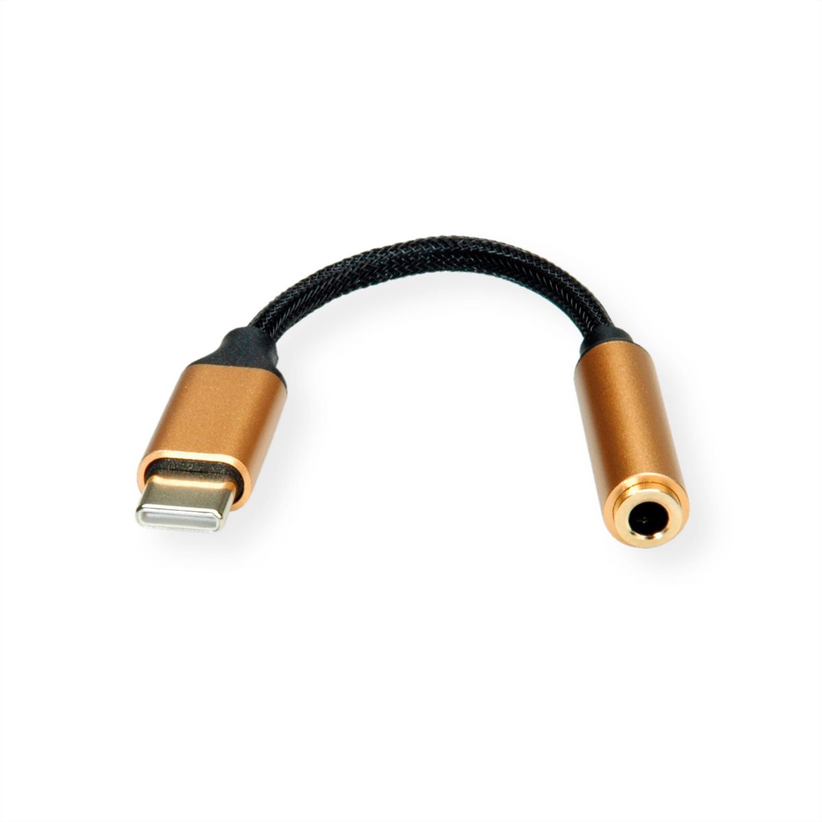 ROLINE GOLD Adaptateur Type C - 3,5mm Audio, M/F, 0,13 m