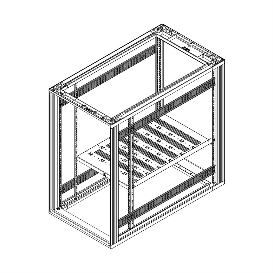 SCHROFF Novastar Support de profondeur pour armoire 1000D