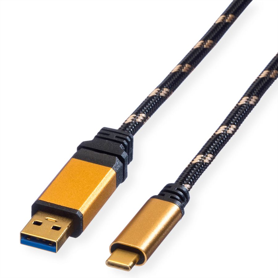 ROLINE GOLD Câble USB 3.2 Gen 1, A-C, M/M, 0,5 m