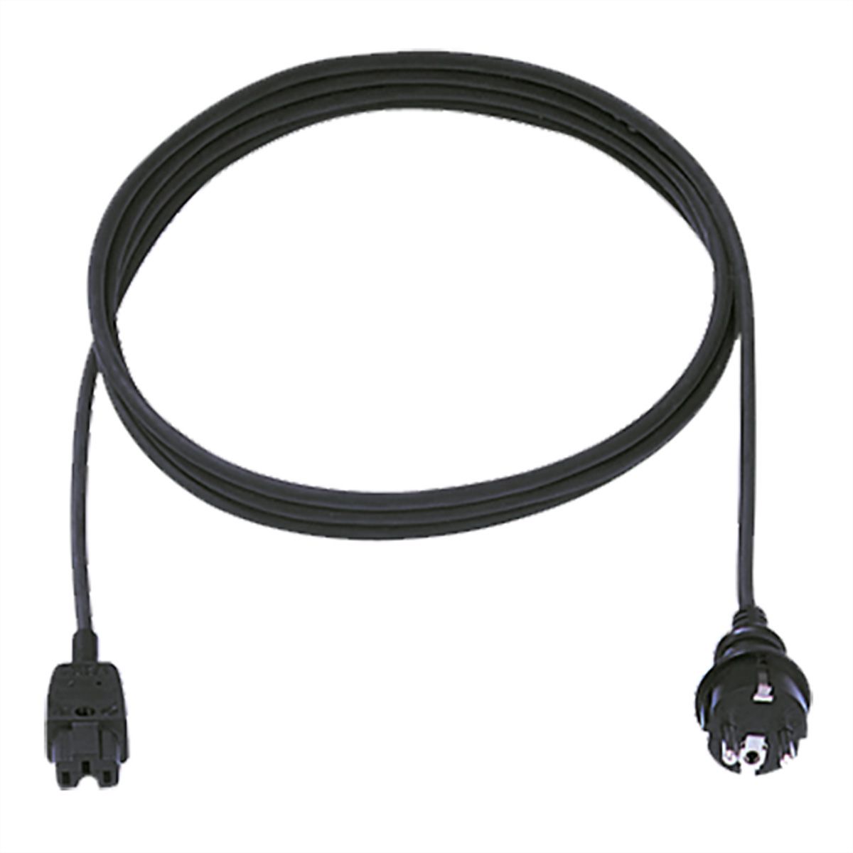 BACHMANN Câble d'alimentation H05RR-F 3G1,0mm² 2m , CEE7/7 C15a
