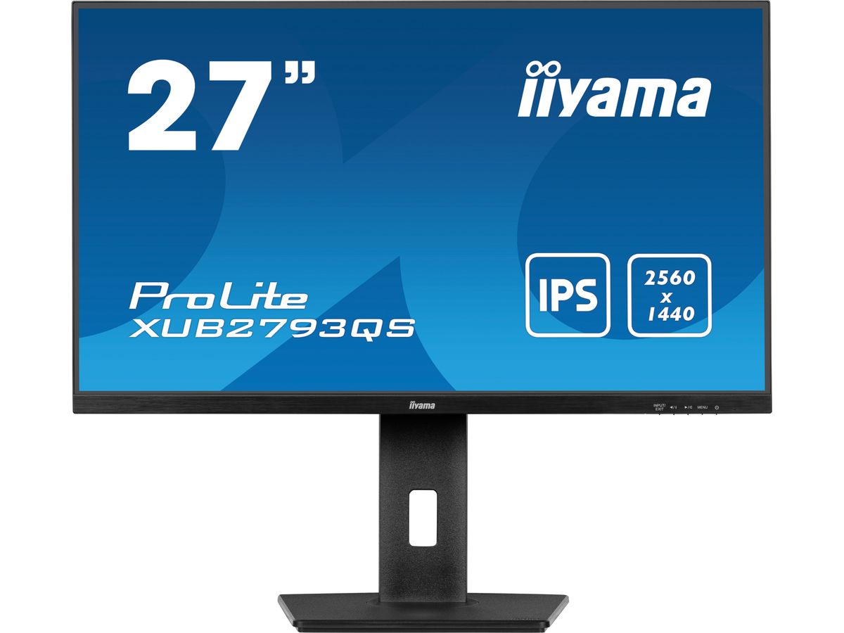 iiyama ProLite XU2793QS-B6 écran plat de PC 68,6 cm (27") 2560 x 1440 pixels 2K Ultra HD LED Noir