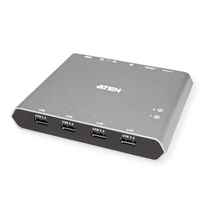 ATEN US3311 Commutateur KVM à 2 ports 4K DisplayPort USB-C avec passage d'alimentation