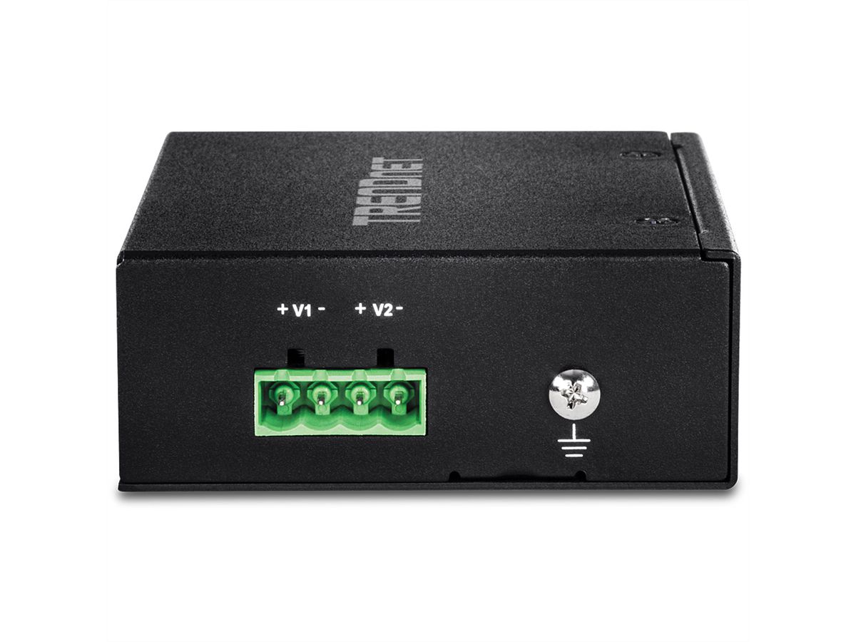 TRENDnet TI-PE50 Switch Rail DIN Fast Ethernet PoE+ industriel à 5 ports