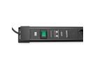 BACHMANN CONNECTUS 6xUTE , 1xGVS 1xinterrupteur 2,0m CEE7/7 noir