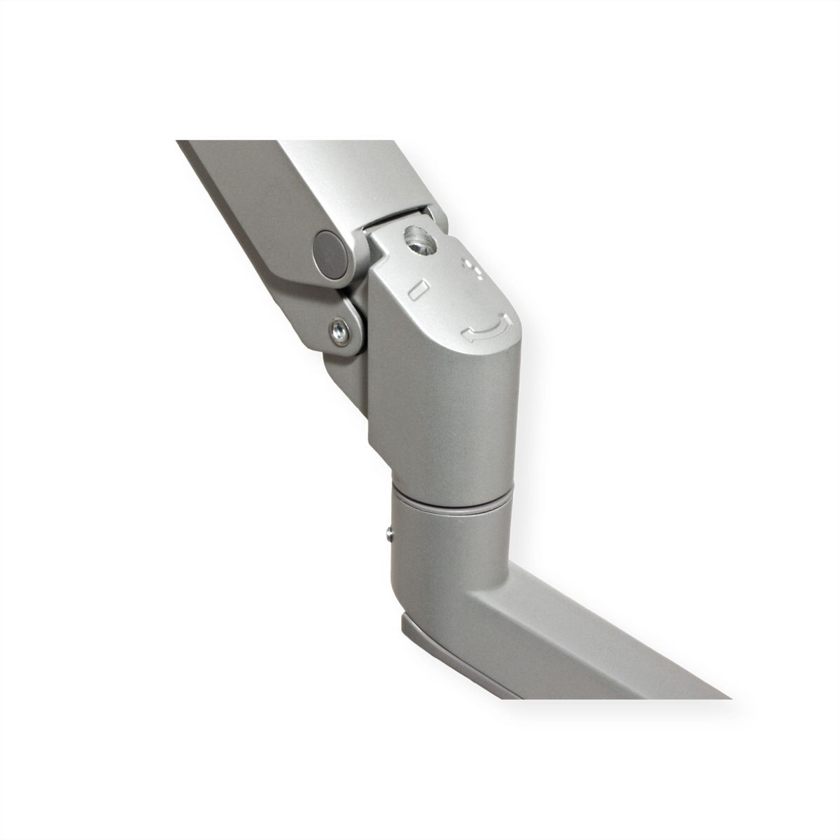 ROLINE Support double LCD, fixation sur bureau, vérin à gaz, 5 articulations, 17-23", jusqu'à 2x 9 kg, argent