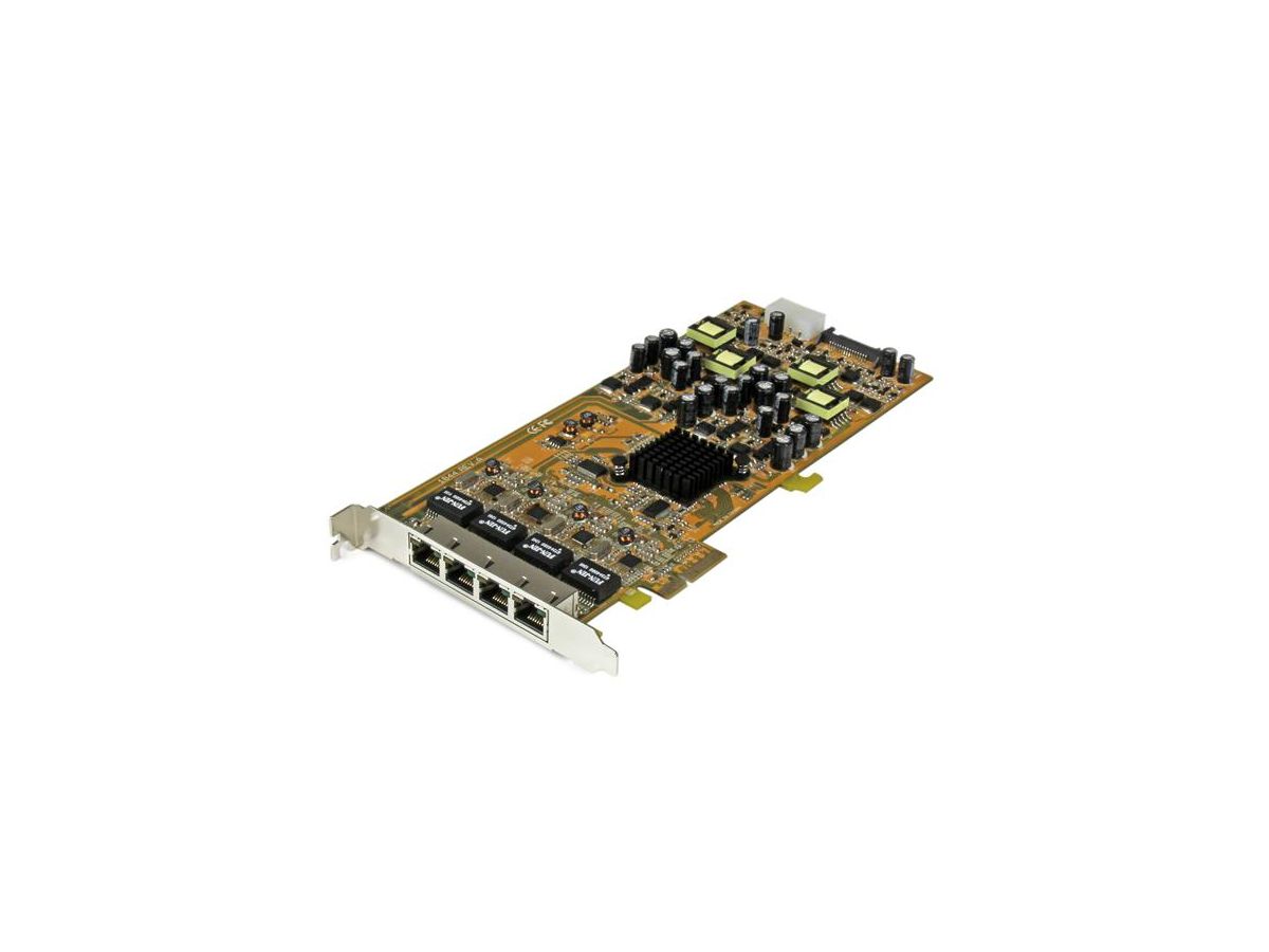 StarTech.com Carte réseau PCIe à 4 ports Gigabit Power over Ethernet - NIC PCI Express PSE / PoE