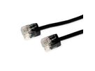 ROLINE Cordon Cat.6A (Classe EA) UTP, extra-plat, noir, 1 m